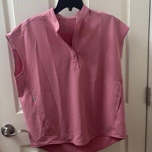Figs Pink Short Sleeve Women's Top Limited Edition Color